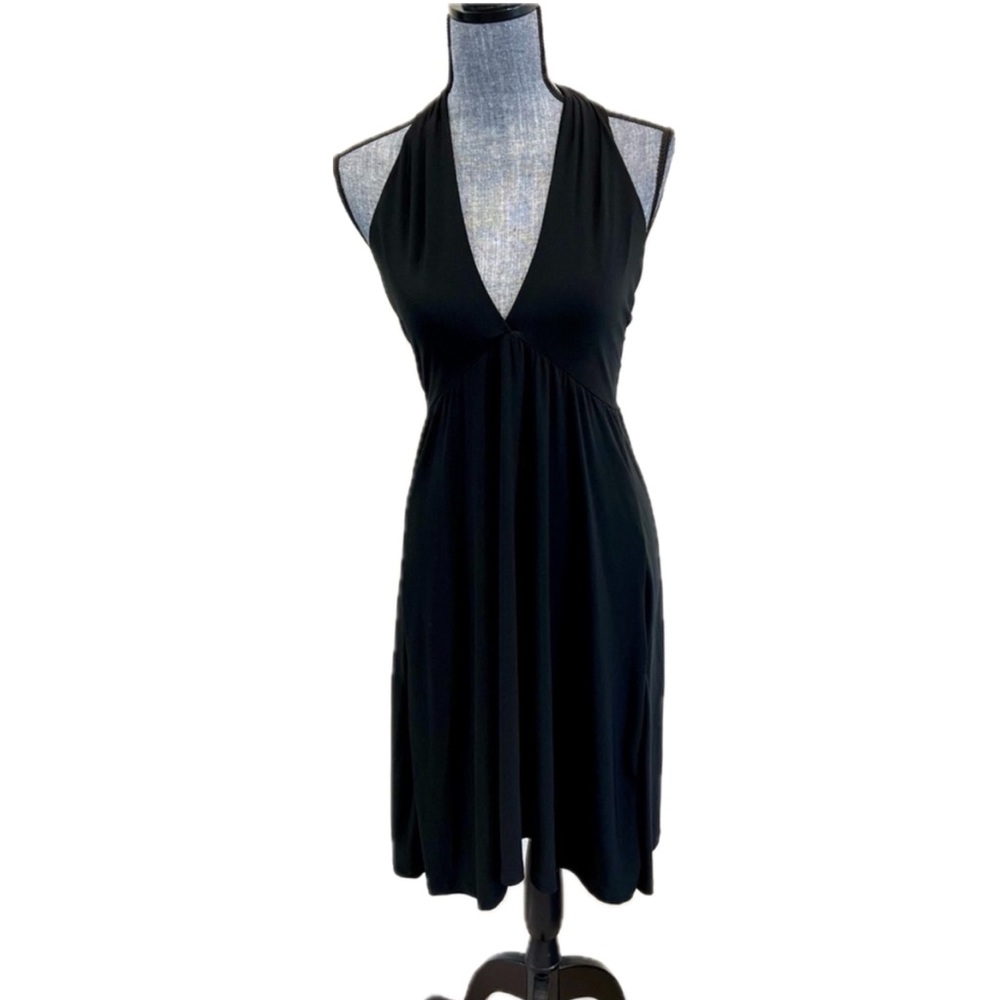 Black Halter Cover Up Dress